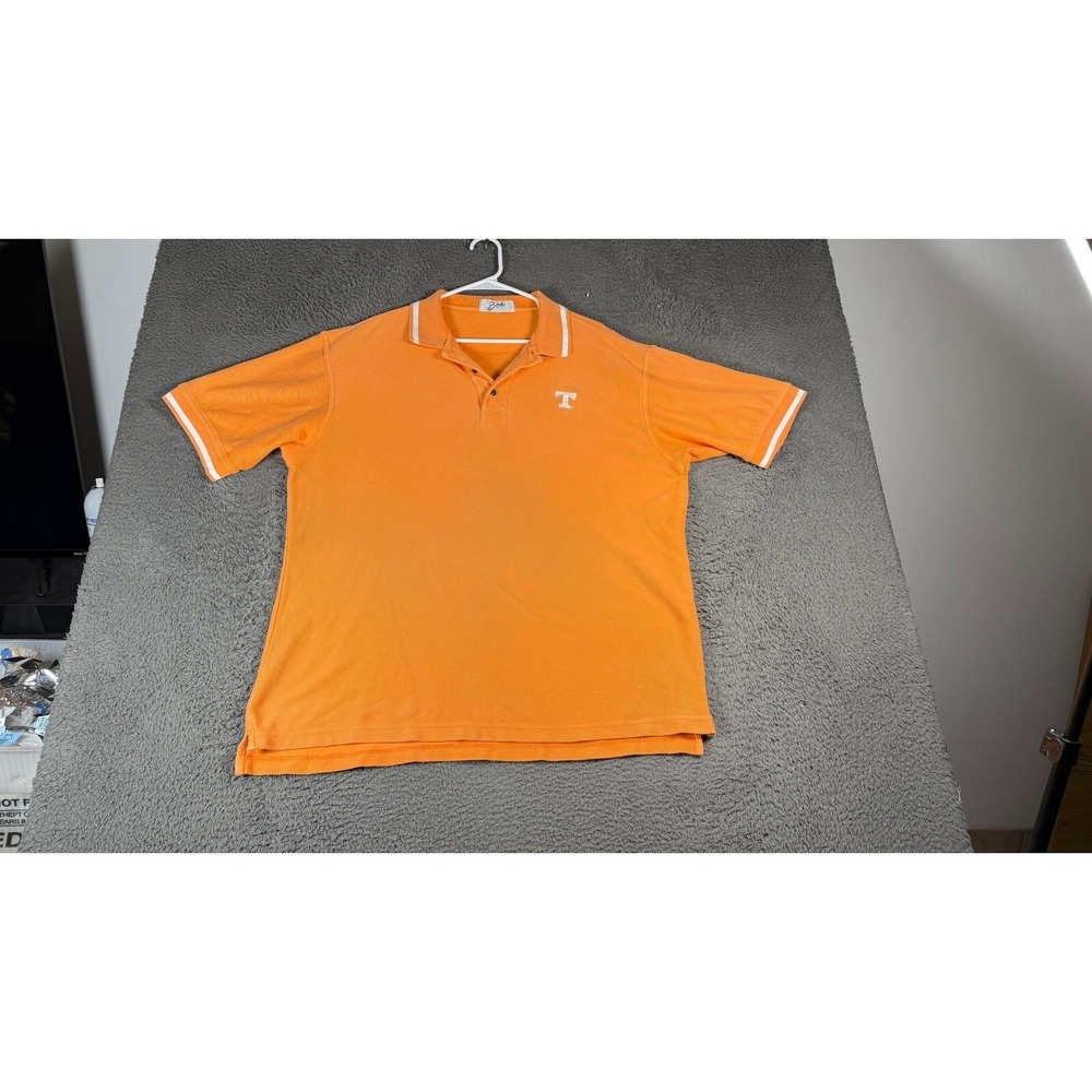 Boa Tennessee Volunteers Mens Orange Polo Shirt Short Sleeve Size XL T Logo
